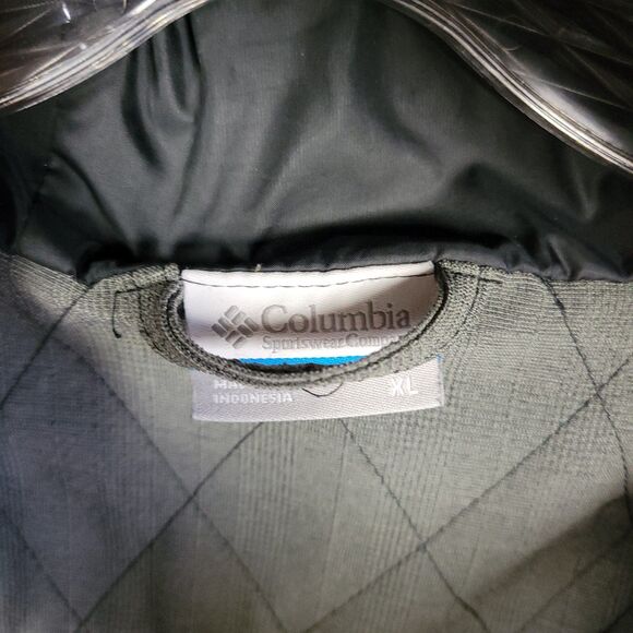 Columbia Jacket Women's XL Gray Hood Omni Heat Dusk 2 Dawk Rain Wind Long Warm - Picture 8 of 14